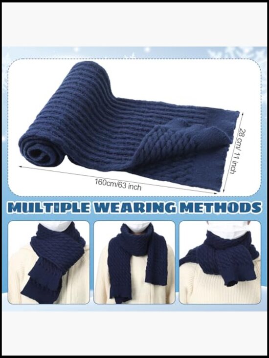 6 Pcs Winter Warm Set: Beanie, Touchscreen Gloves, Scarf, Ear Muffs, Socks 6 Pcs Winter Warm Set: Beanie, Touchscreen Gloves, Scarf  main image 4